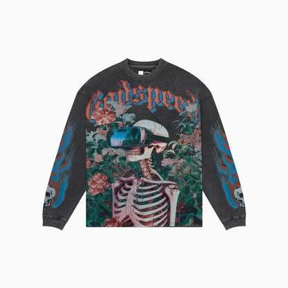 Men's Vision Flowers Long Sleeve Sweatshirt