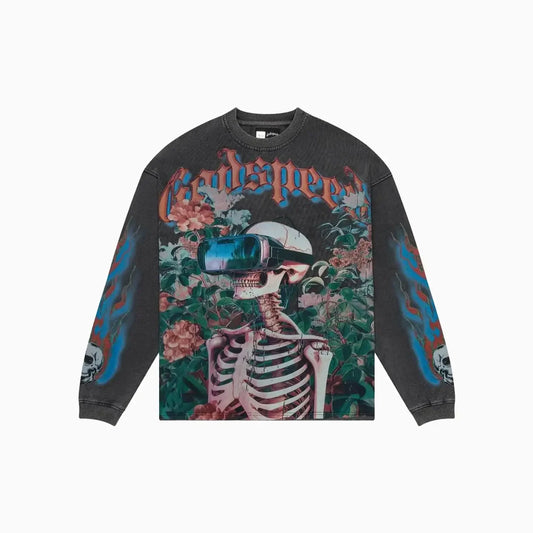 Men's Vision Flowers Long Sleeve Sweatshirt