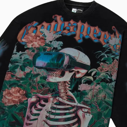 Men's Vision Flowers Long Sleeve Sweatshirt