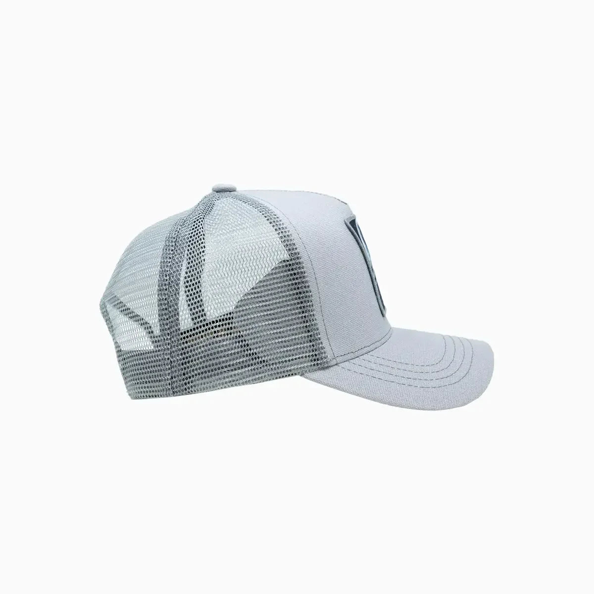 Full Moon Wolf Light Gray Trucker Hat