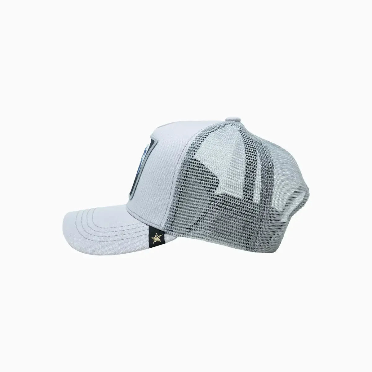 Full Moon Wolf Light Gray Trucker Hat