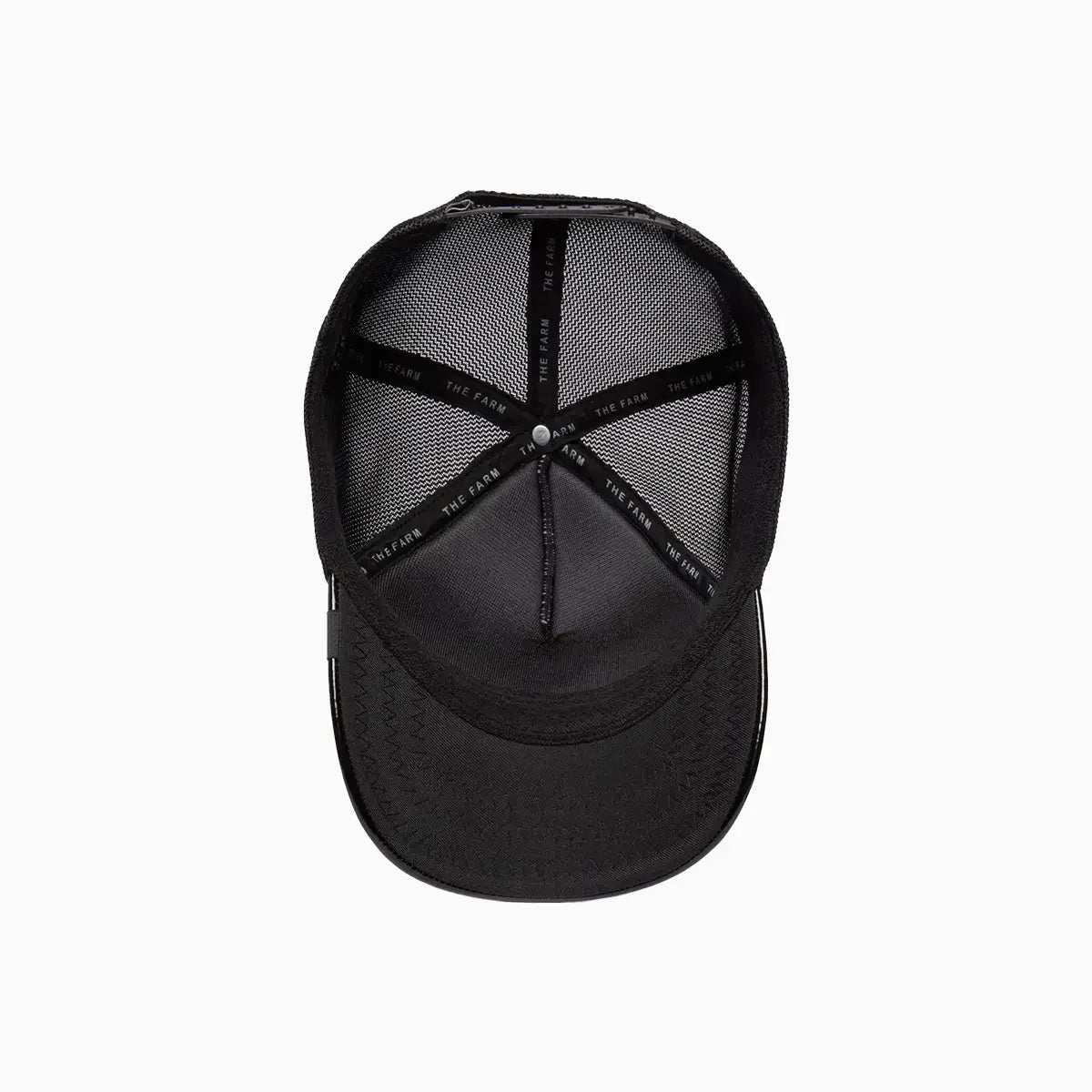Obsidian Panther Puff Patent Trucker Hat
