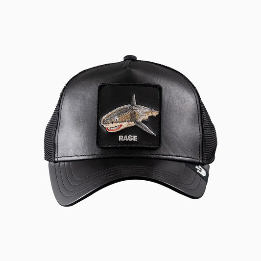RAGE Leather Shark Trucker Hat