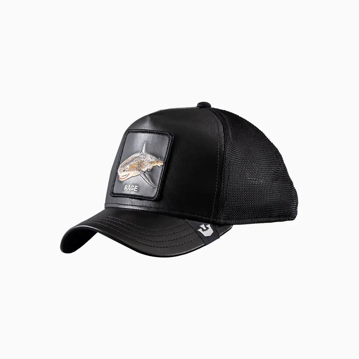 RAGE Leather Shark Trucker Hat
