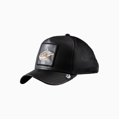 RAGE Leather Shark Trucker Hat
