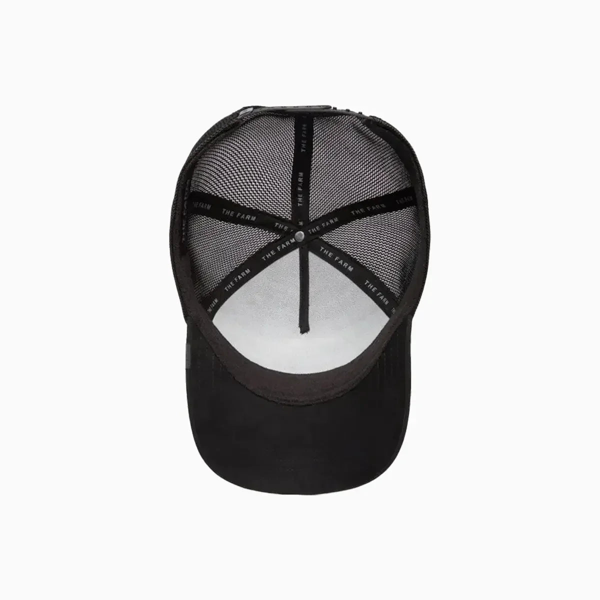 The Suede Panther Blacked Out Microsuede Trucker Hat