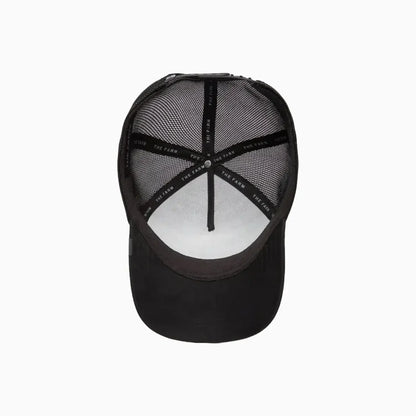 The Suede Panther Blacked Out Microsuede Trucker Hat