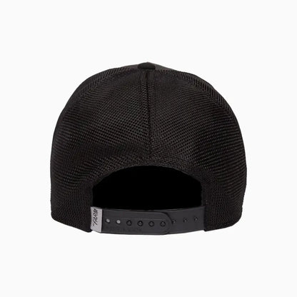 The Suede Panther Blacked Out Microsuede Trucker Hat