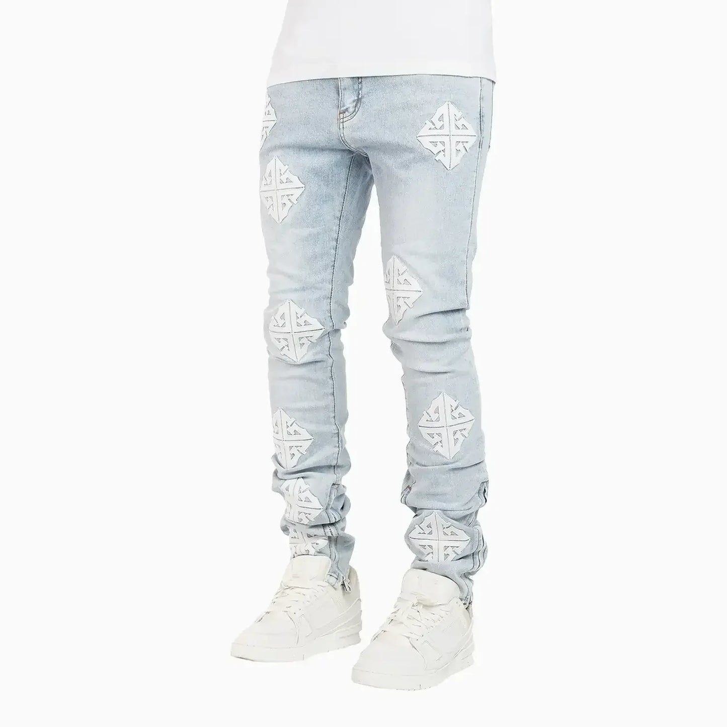 Men's Aqua Blue Icon Denim V2 Pant