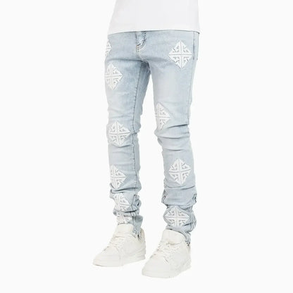 Men's Aqua Blue Icon Denim V2 Pant