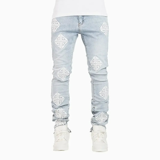 Men's Aqua Blue Icon Denim V2 Pant