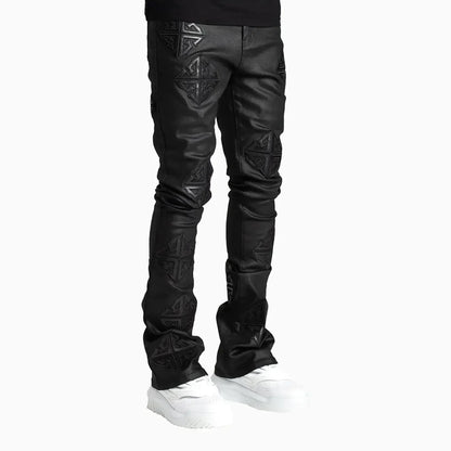 Men's Obsidian Black Icon Stacked Denim Pant