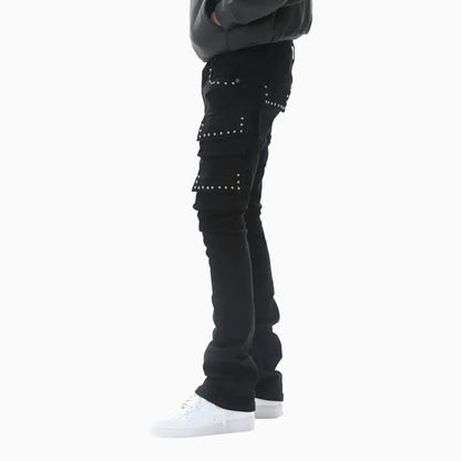Men's Stacked Cargo Denim Pant