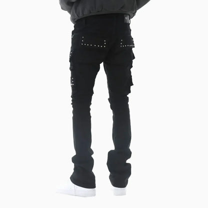 Men's Stacked Cargo Denim Pant