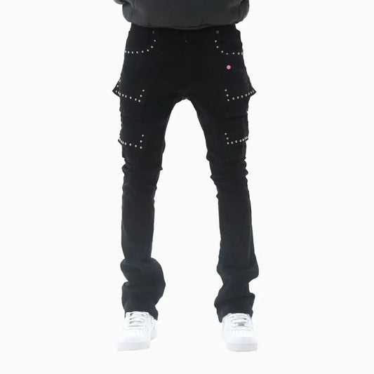 Men's Stacked Cargo Denim Pant