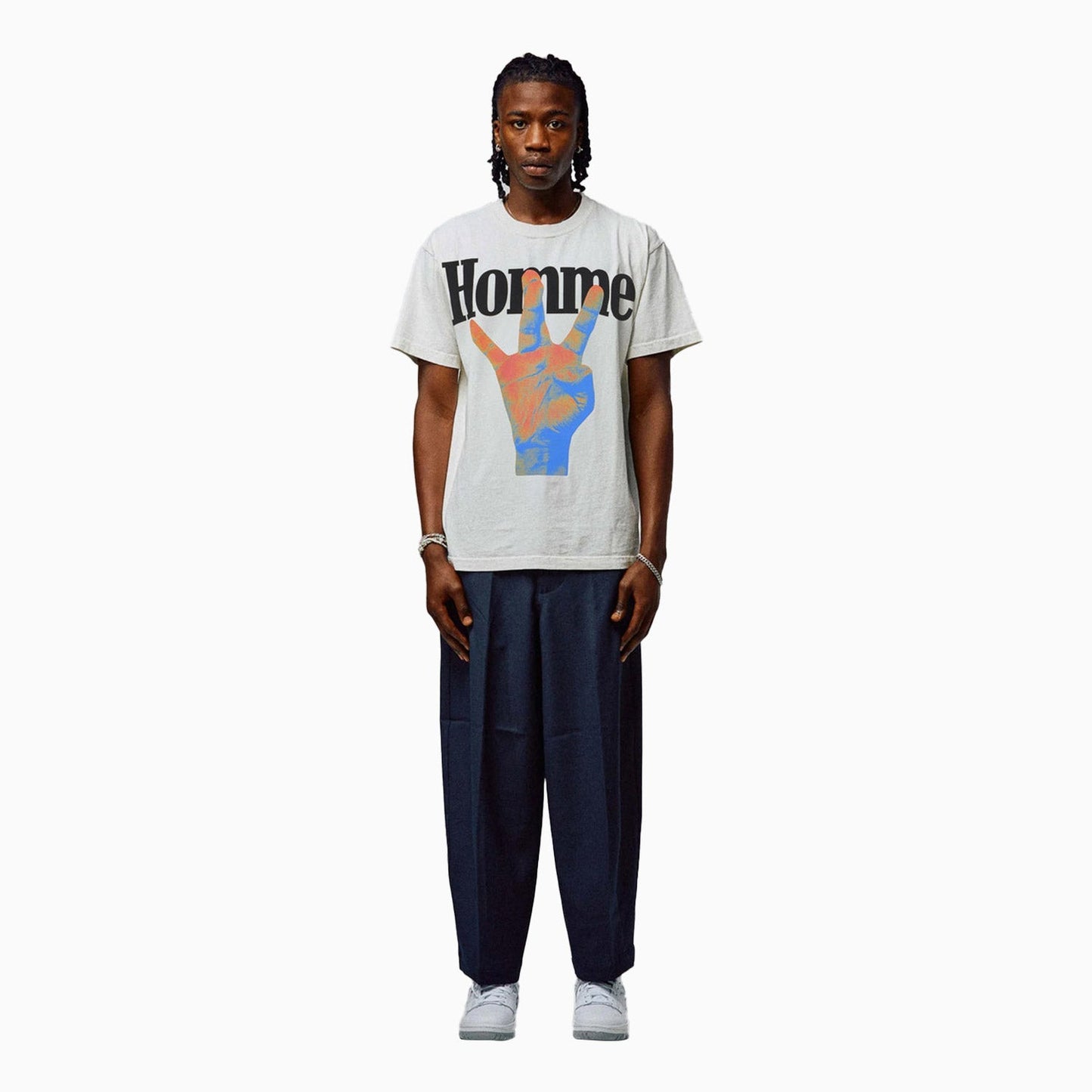 Men's Twisted Fingers T Shirt With Infrared