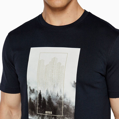 Men's Cotton Jersey Regular Fit T-Shirt With Seasonal Graphic Print