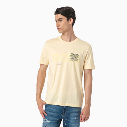 Men's Cotton Jersey Regular Fit T-Shirt With Signature Artwork