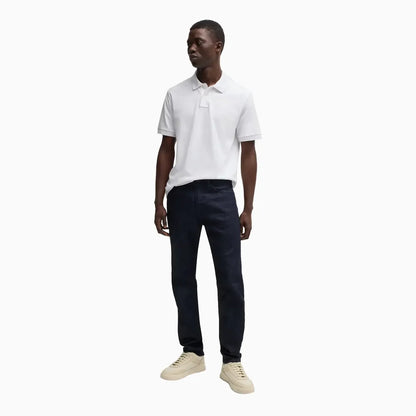 Men's Extra Slim Fit Stretch Polo Shirt With Logo Tape