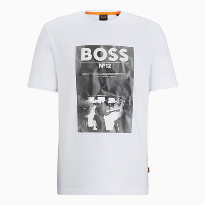 Men's Regular Fit T-Shirt in Cotton With Seasonal Artwork