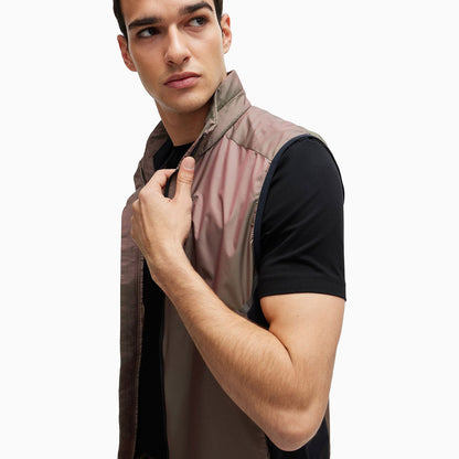 Men's Stretch Cotton Regular Fit T-Shirt With Contrast Logo
