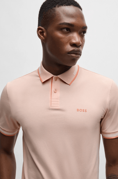 Men's Stretch Cotton Slim Fit Polo Shirt With Branding