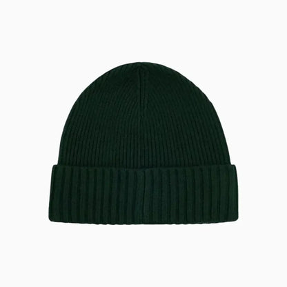 Ribbed Beanie Hat In Virgin Wool