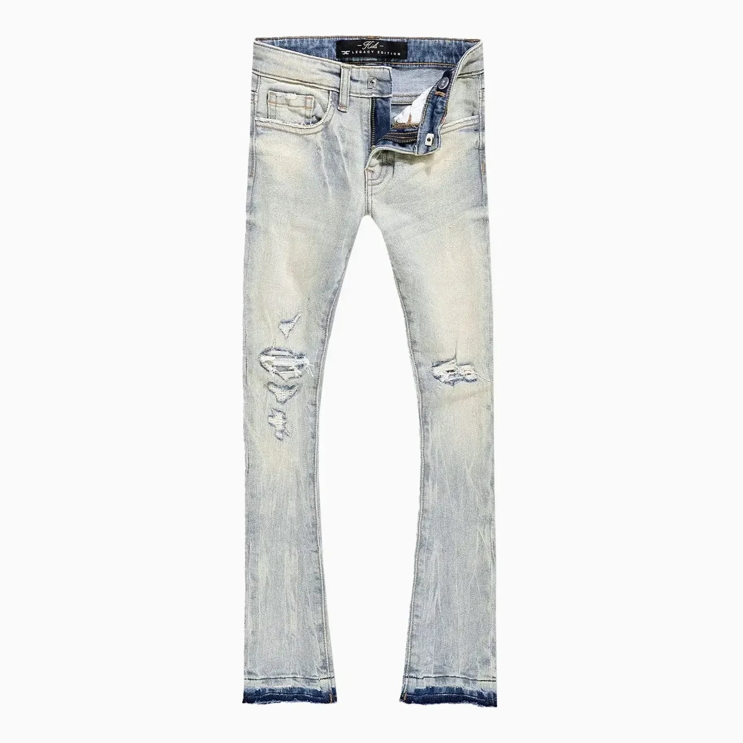 Kid's Attitude Stacked Denim Pant