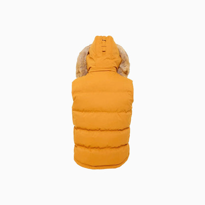 Men's Yukon Fur Lined Hooded Puffer Vest