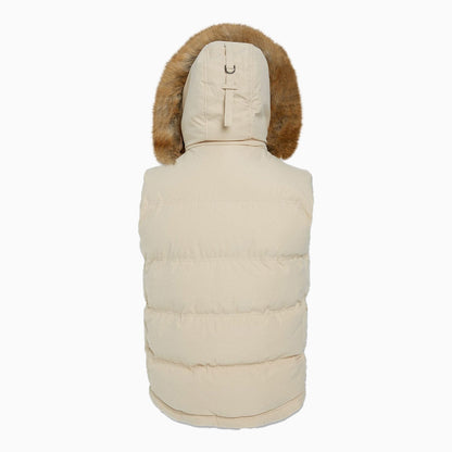 Men's Yukon Fur Lined Hooded Puffer Vest