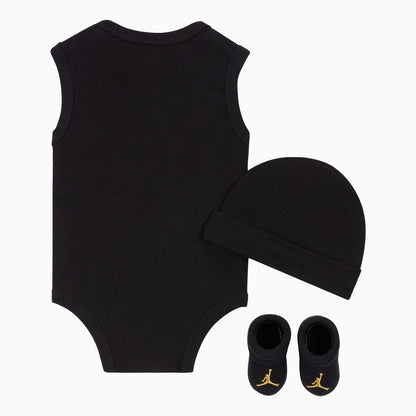 Kid's Jumpman 23 Jersey Bodysuit Beanie 3 Set Outfit