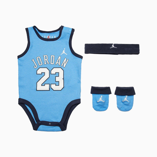 Kid's Jumpman 3-Piece Mesh Jersey Bodysuit Set Outfit