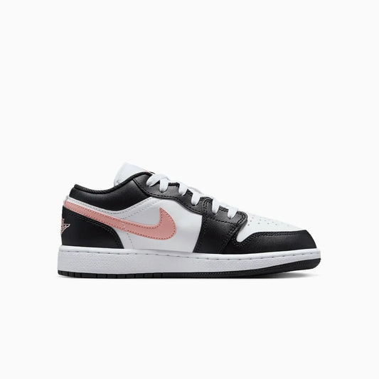 Kid's Air Jordan 1 Low "Black Rust Pink" Grade School