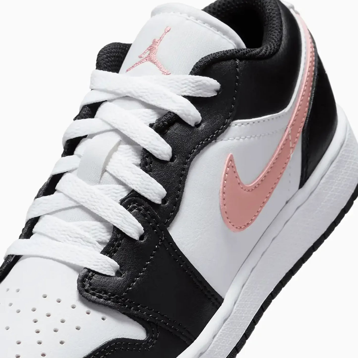 Kid's Air Jordan 1 Low "Black Rust Pink" Grade School