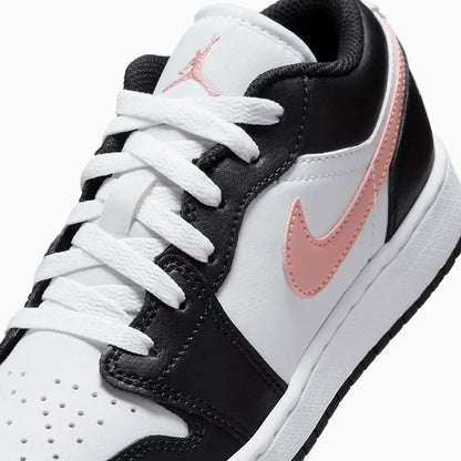 Kid's Air Jordan 1 Low "Black Rust Pink" Grade School