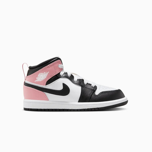 Kid's Air Jordan 1 Mid "Rust Pink Black" Pre-School