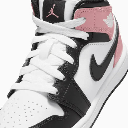 Kid's Air Jordan 1 Mid "Rust Pink Black" Pre-School