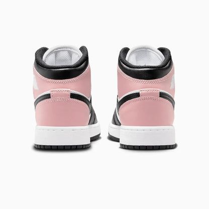 Kid's Air Jordan 1 Mid "White Rust Pink" Grade School