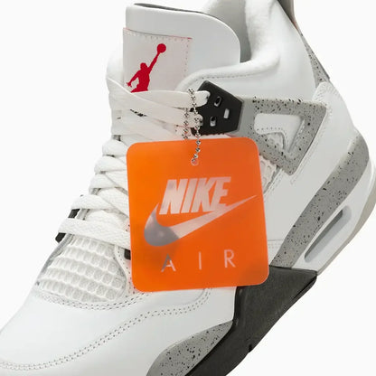 Kid's Air Jordan 4 Retro OG "White Cement" Grade School