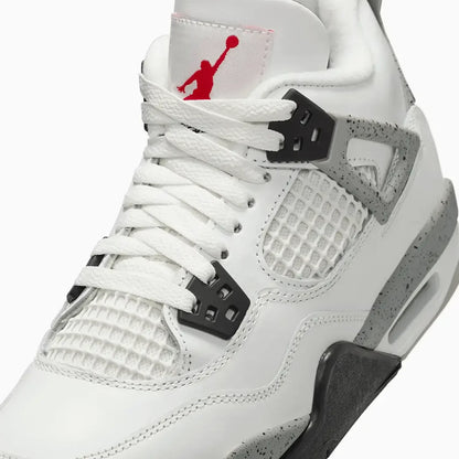 Kid's Air Jordan 4 Retro OG "White Cement" Grade School