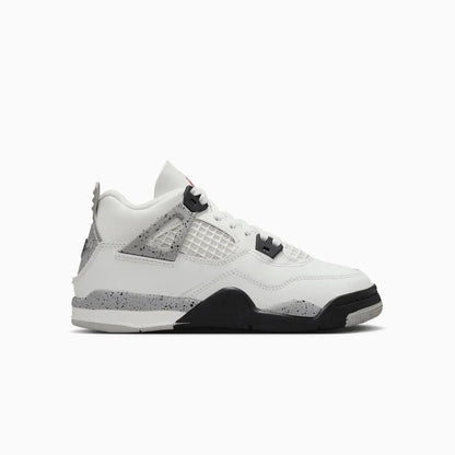 Kid's Jordan 4 Retro OG "White Cement" Pre-School