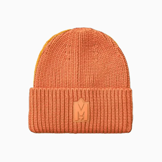 JUDE-MZ Hand Knit Toque With Ribbed Cuff Beanie Hat