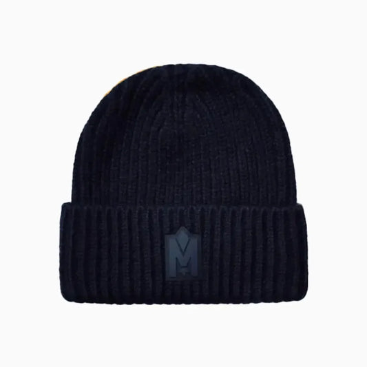 JUDE-MZ Hand Knit Toque With Ribbed Cuff Beanie Hat