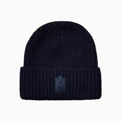 JUDE-MZ Hand Knit Toque With Ribbed Cuff Beanie Hat