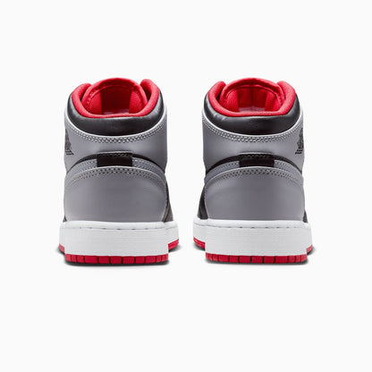 Kid's Air Jordan 1 Mid "Black Cement Grey" Grade School