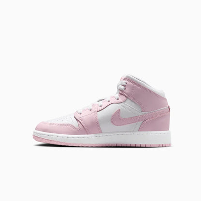 Kid's Air Jordan 1 Mid "Pink Foam" Grade School