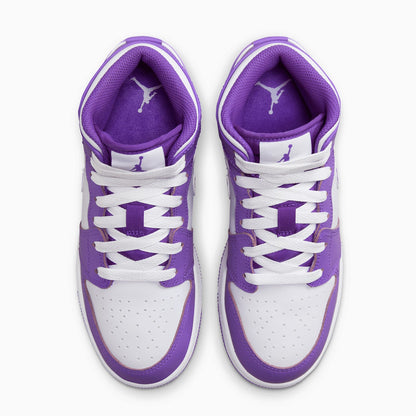 Kid's Air Jordan 1 Mid "Purple Venom" Grade School