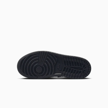 Kid's Air Jordan 1 Mid SE "Black Metallic Silver" Pre School
