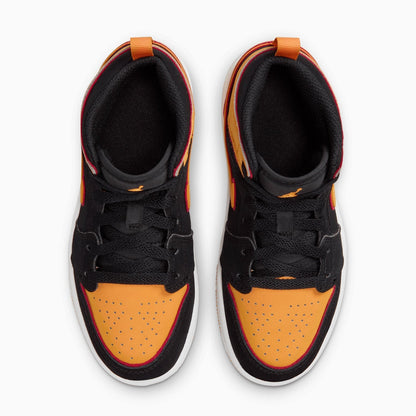 Kid's Air Jordan 1 Mid SE "Vivid Orange" Pre School