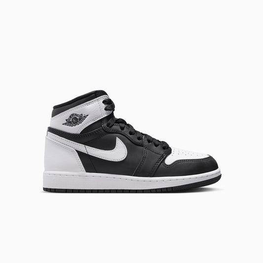 Kid's Air Jordan 1 Retro High OG "Black White" Grade School